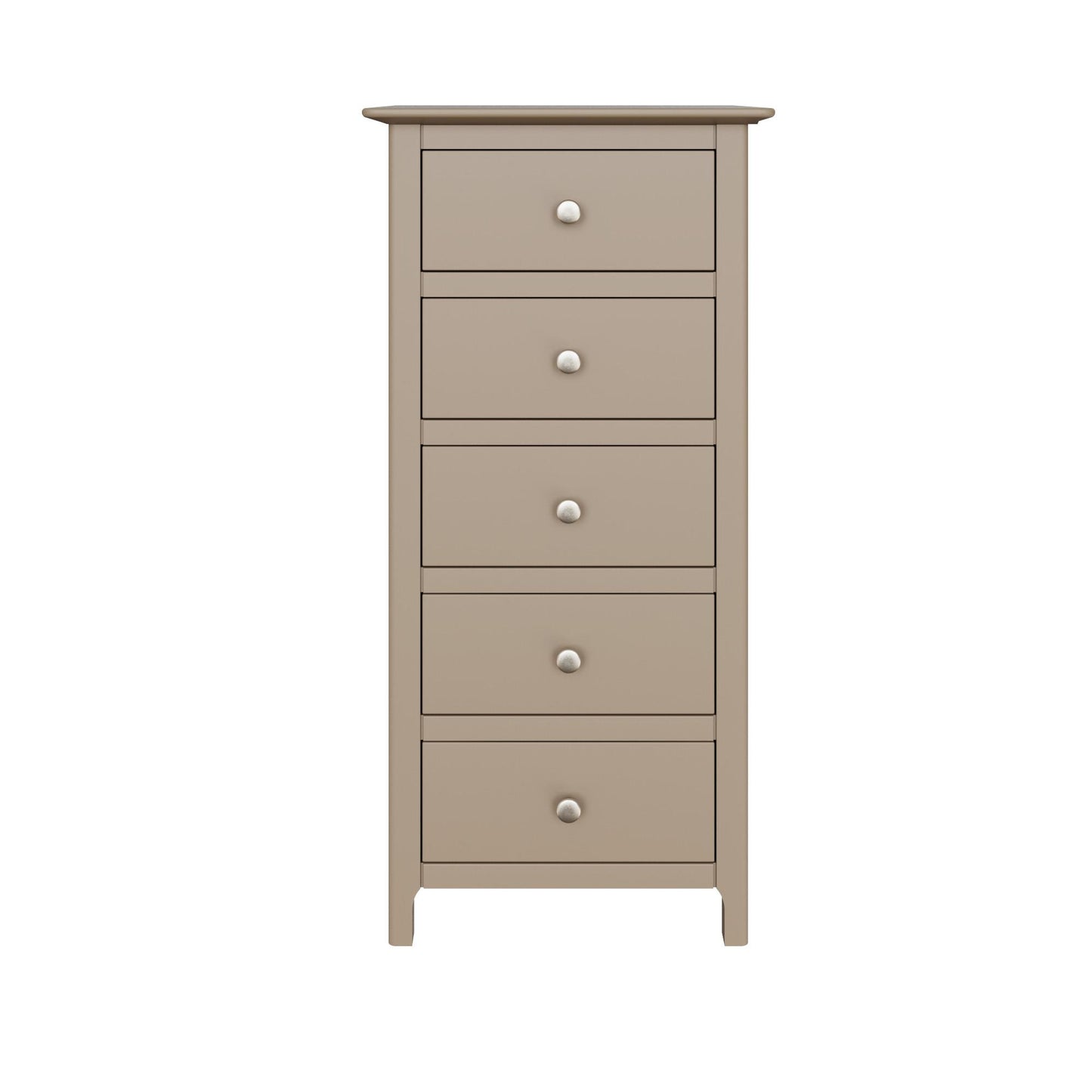 Palma 5 Drawer Chest of Drawers – Putty Finish