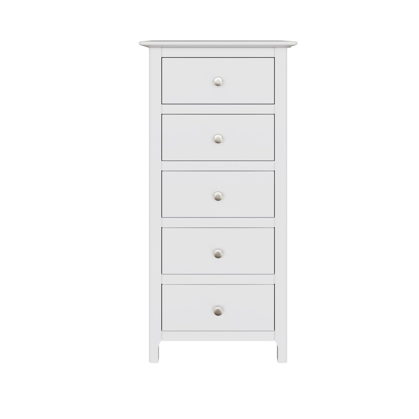 Palma 5 Drawer Chest of Drawers – Pure White Finish