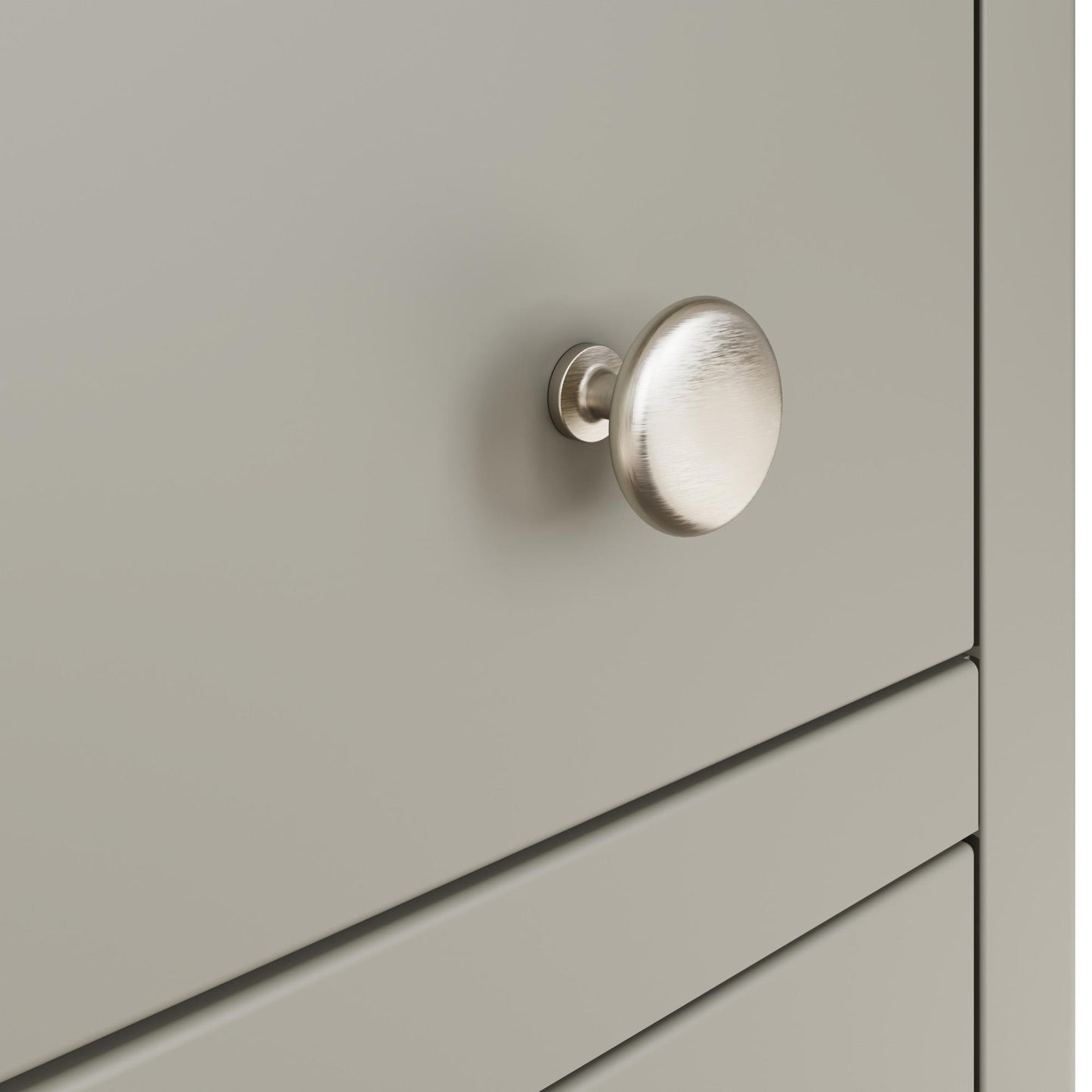 Palma 3 Drawer Bedside Cabinet – Pale Grey Finish
