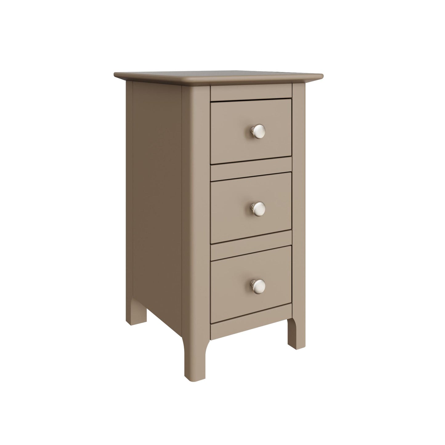 Palma 3 Drawer Bedside Cabinet – Stylish Putty Finish