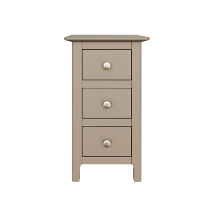 Palma 3 Drawer Bedside Cabinet – Stylish Putty Finish