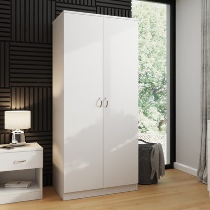 Promo 2 Door Double Wardrobe – White Finish