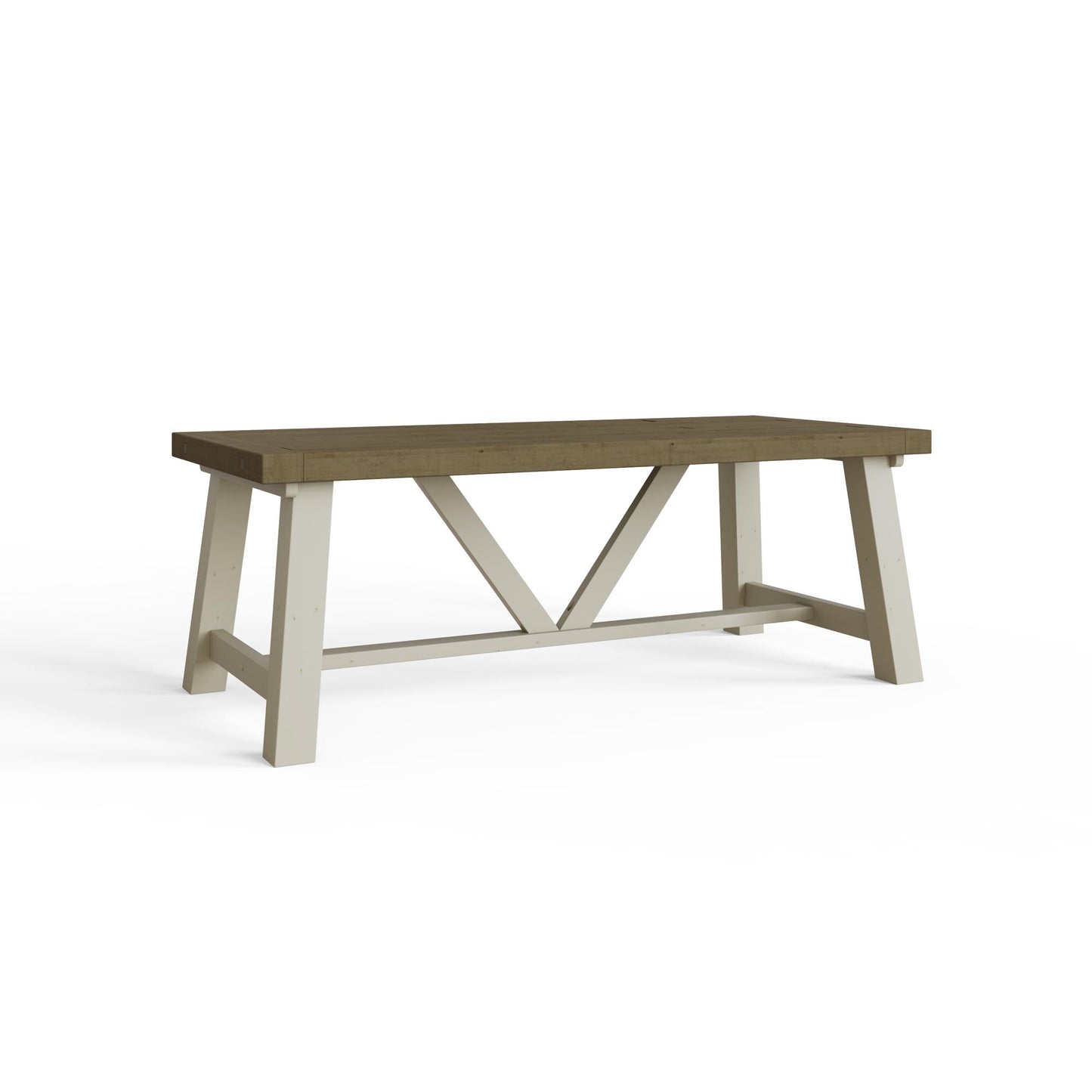 Purbeck Truffle 2m Dining Table – Reclaimed Pine