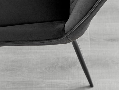 Monaco Glass Dining Table & 4 Luxury Dining Chairs