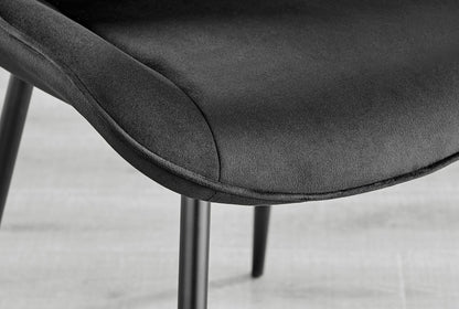 Novara Black Leg Round Glass Dining Table & 4 Pesaro Black Leg Chairs