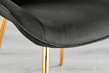 Leonardo 4 Gold Dining Table and 4 Pesaro Gold Leg Chairs