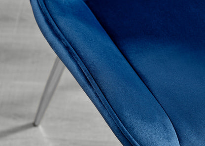 Giovani Round Grey Large 120cm Table and 6 Pesaro Silver Leg Chairs