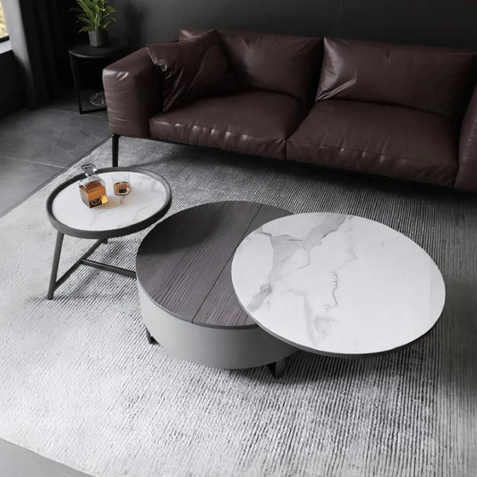 Round Sieghild Nesting Coffee Table Set