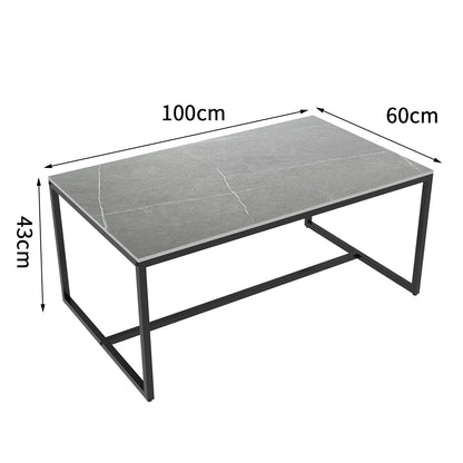 Italian Style Sintered Stone Coffee Table – Modern Rectangle