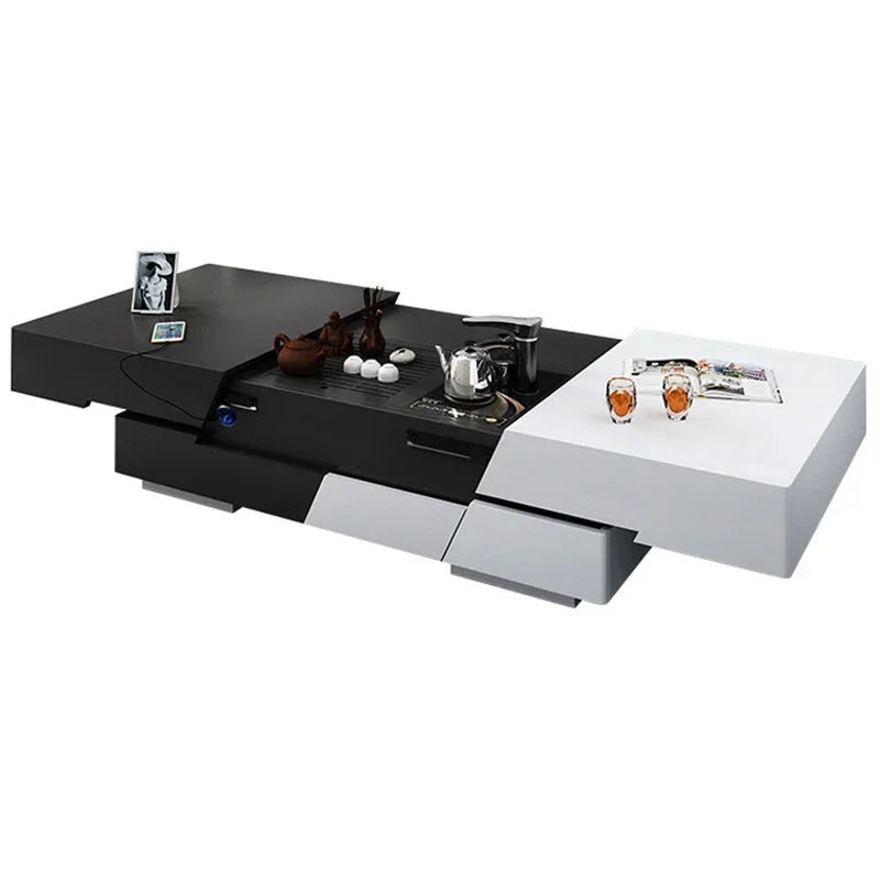 Italian Elevator Coffee Table – Extendable European Luxury with Storage | Nordic Designer Muebles de Sala