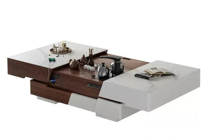 Italian Elevator Coffee Table – Extendable European Luxury with Storage | Nordic Designer Muebles de Sala