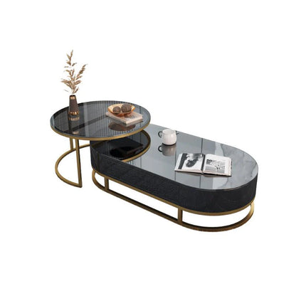 Hagy Nesting Coffee Table Set, Sintered Stone