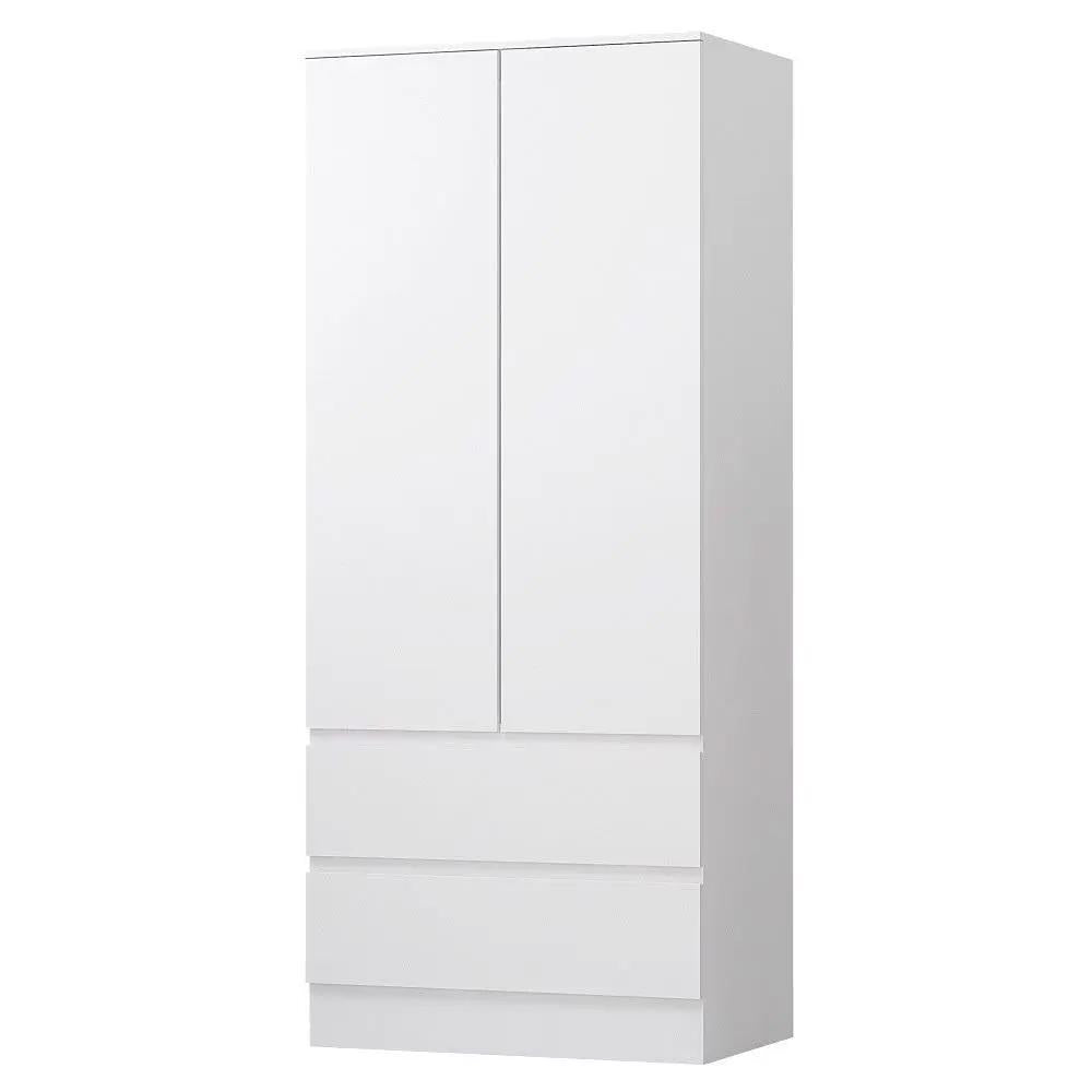 FWStyle Stora 2 Door 2 Drawer Wardrobe – White Matt