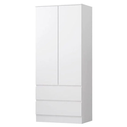 FWStyle Stora 2 Door 2 Drawer Wardrobe – White Matt
