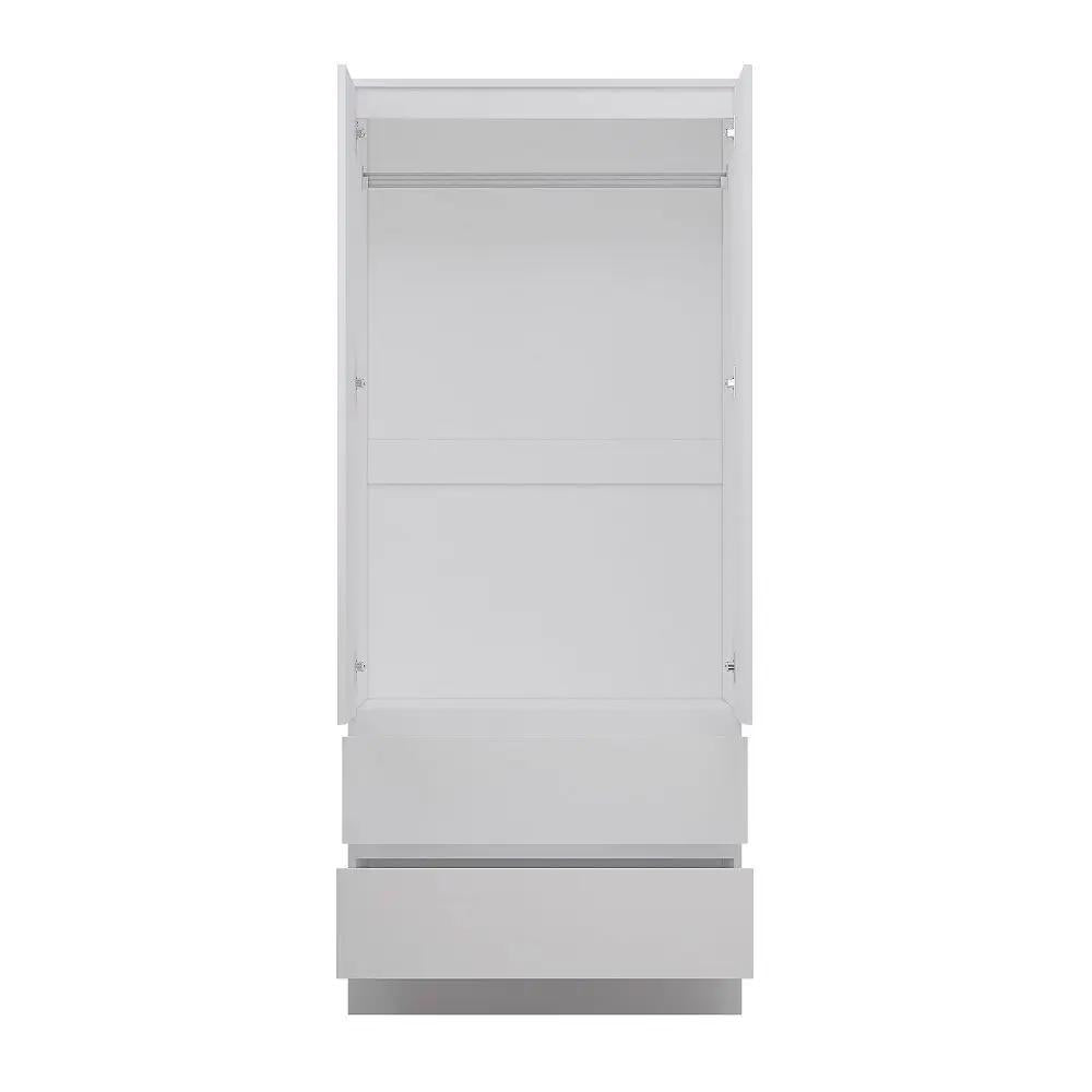FWStyle Stora 2 Door 2 Drawer Wardrobe – White Matt