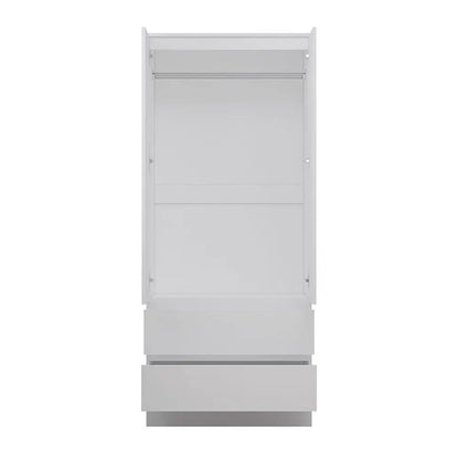 FWStyle Stora 2 Door 2 Drawer Wardrobe – White Matt
