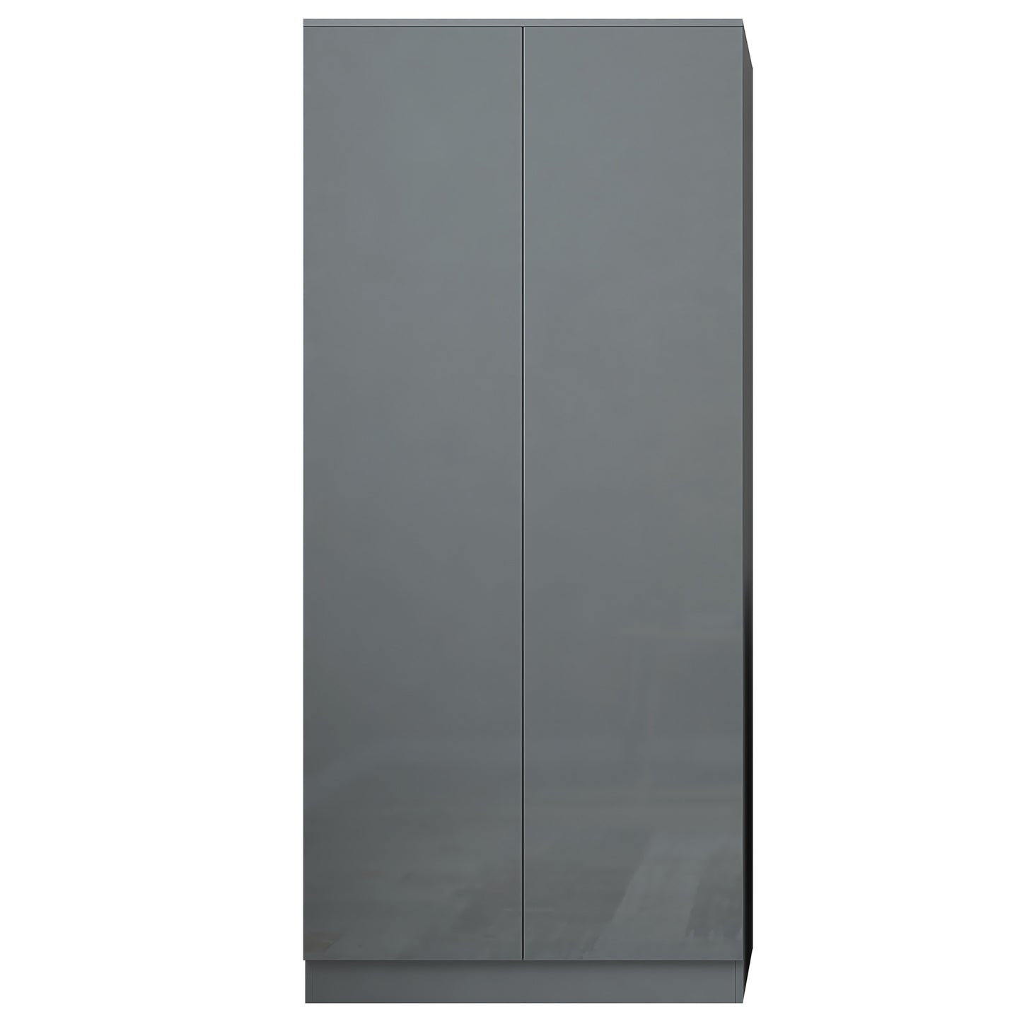 FWStyle Stora 2 Door Wardrobe – Grey Gloss