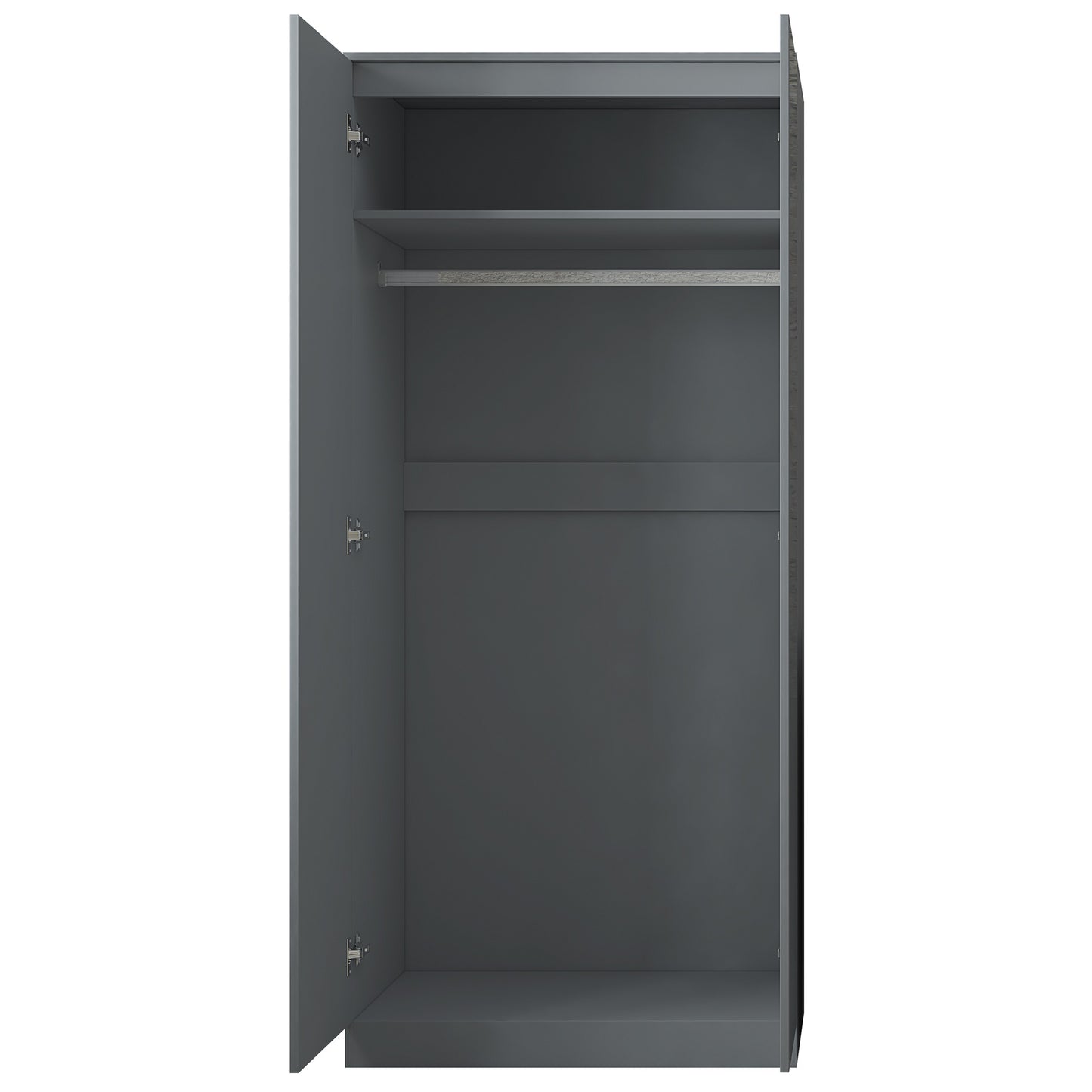 FWStyle Stora 2 Door Wardrobe – Grey Gloss