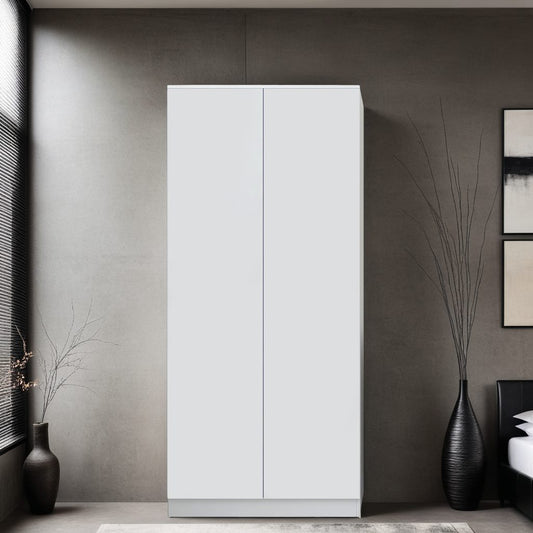 FWStyle Stora 2 Door Wardrobe – White Matt