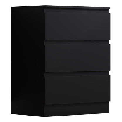 FWStyle Stora 3-Drawer Chest – Matt Black