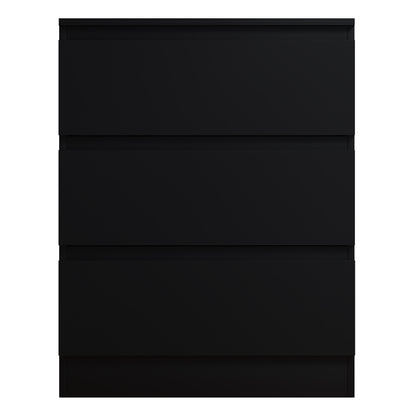 FWStyle Stora 3-Drawer Chest – Matt Black