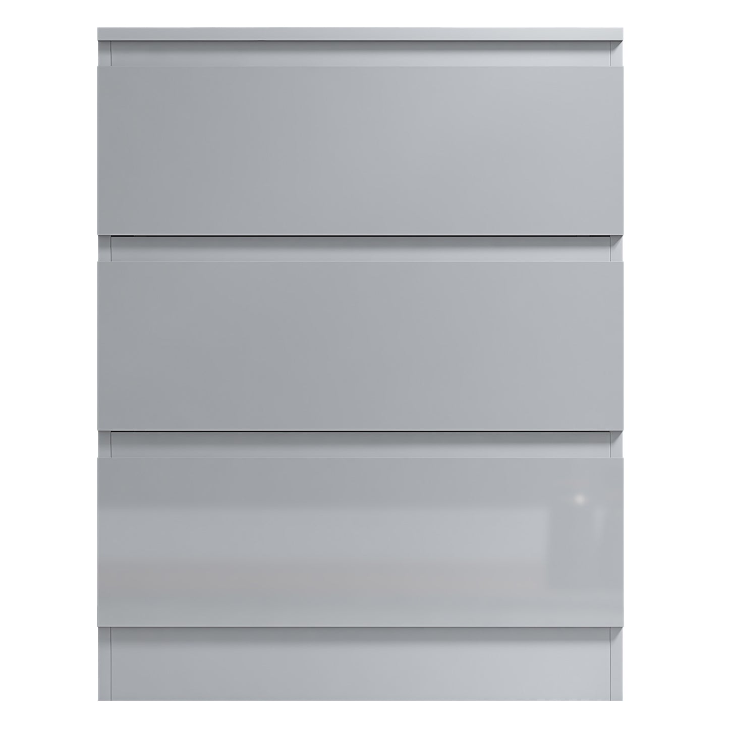 FWStyle Stora 3-Drawer Chest – White Gloss Front