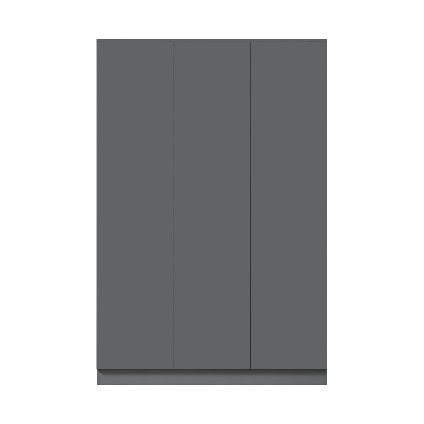 FWStyle Stora 3 Door Wardrobe – Matt Dark Grey