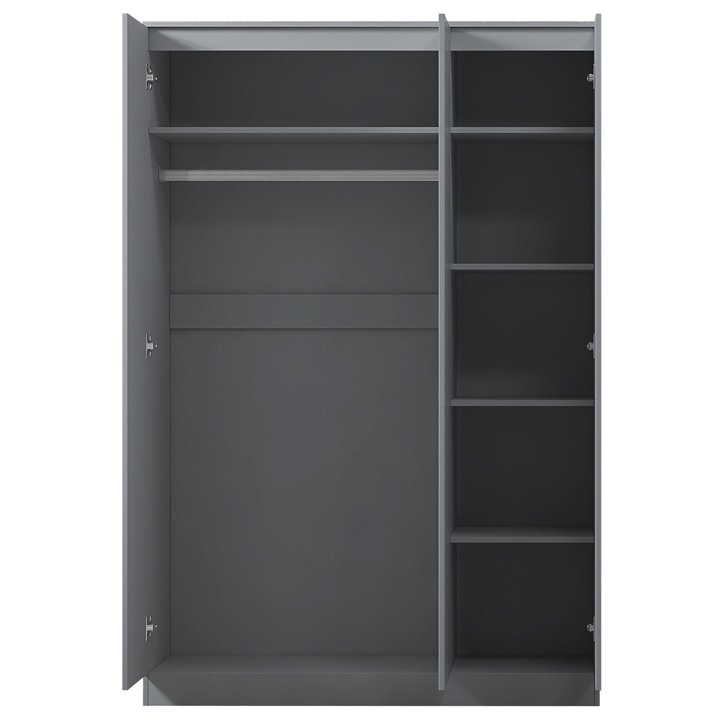 FWStyle Stora 3 Door Wardrobe – Matt Dark Grey