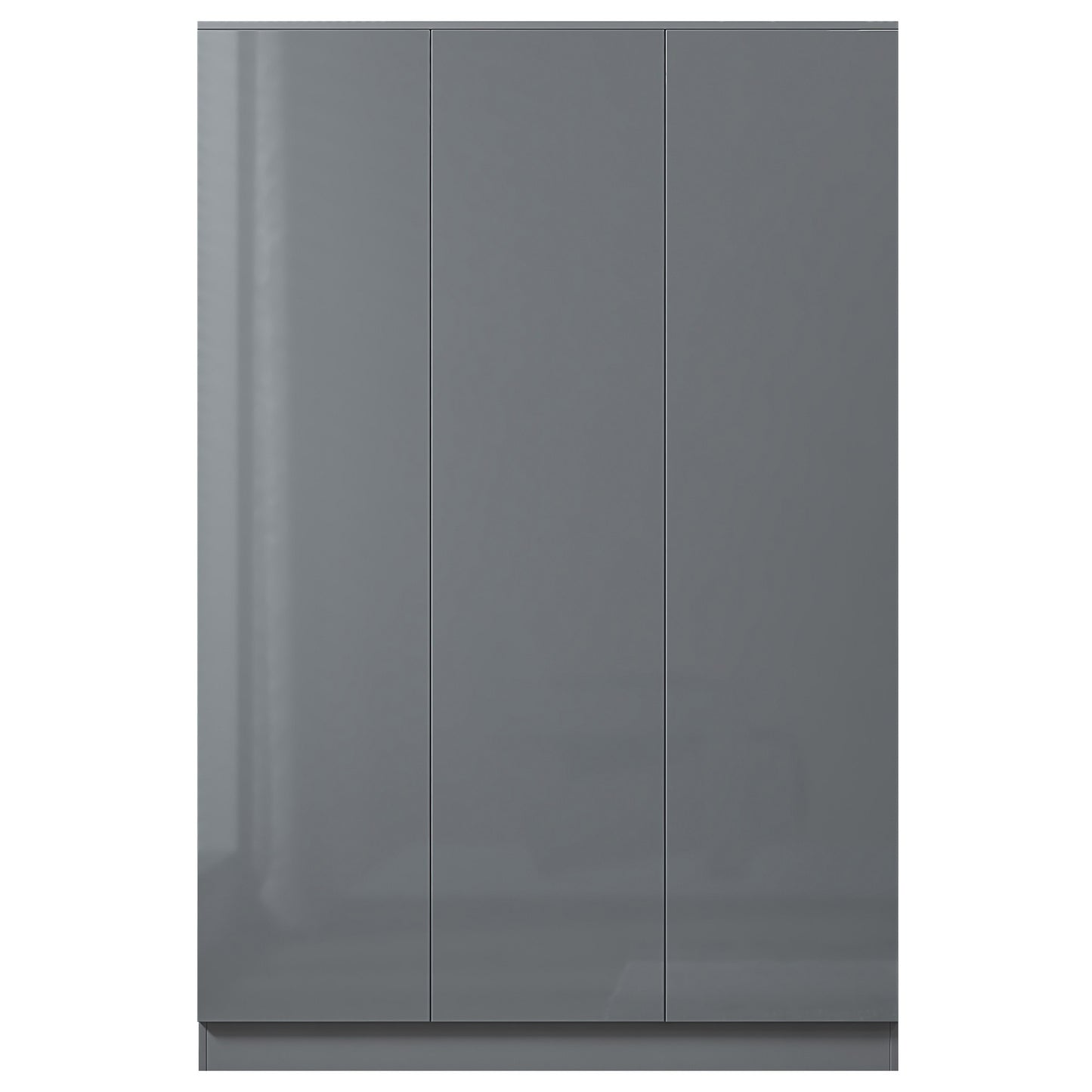 FWStyle Stora 3 Door Wardrobe – Grey Gloss Front