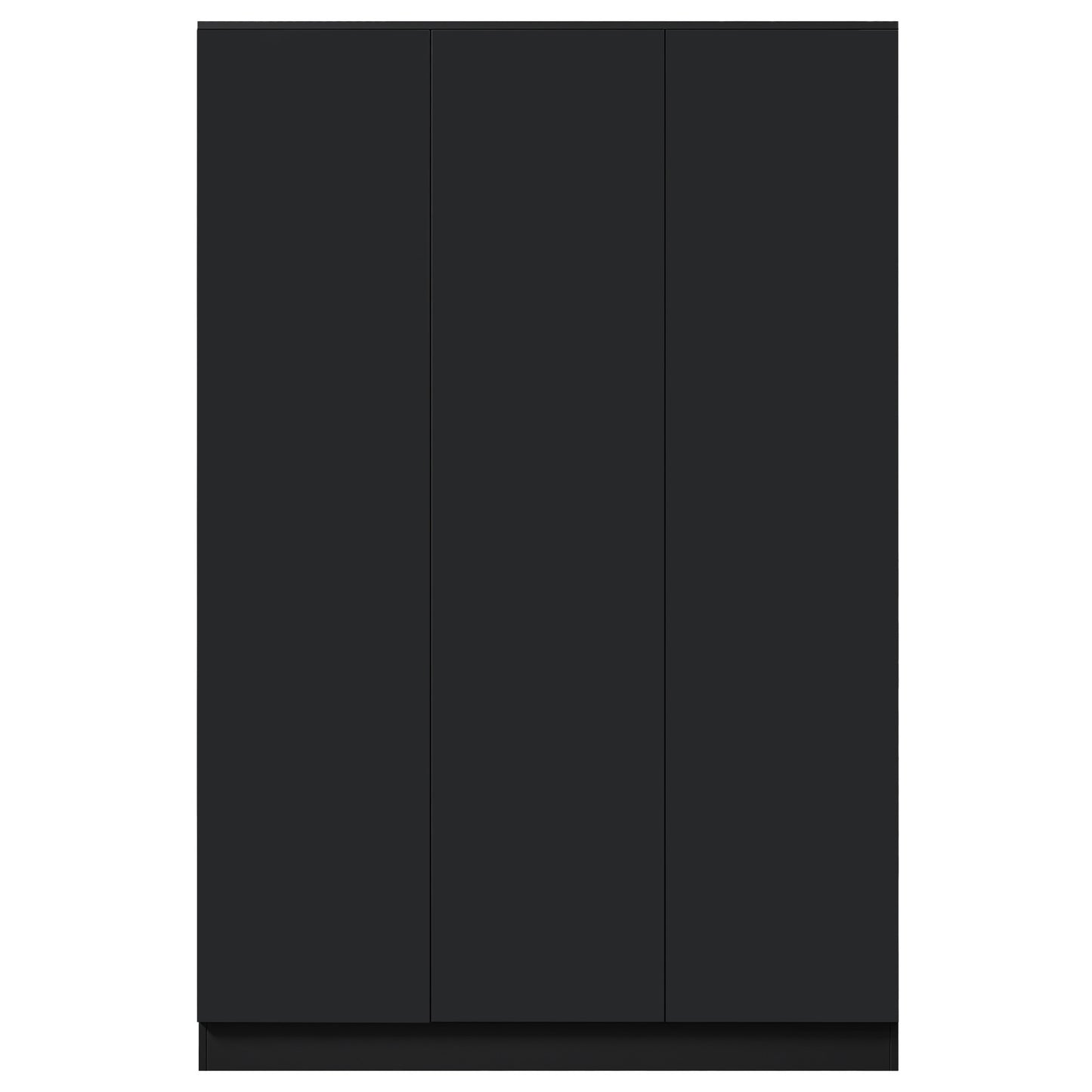 FWStyle Stora 3 Door Wardrobe – Matt Black