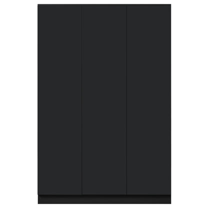 FWStyle Stora 3 Door Wardrobe – Matt Black