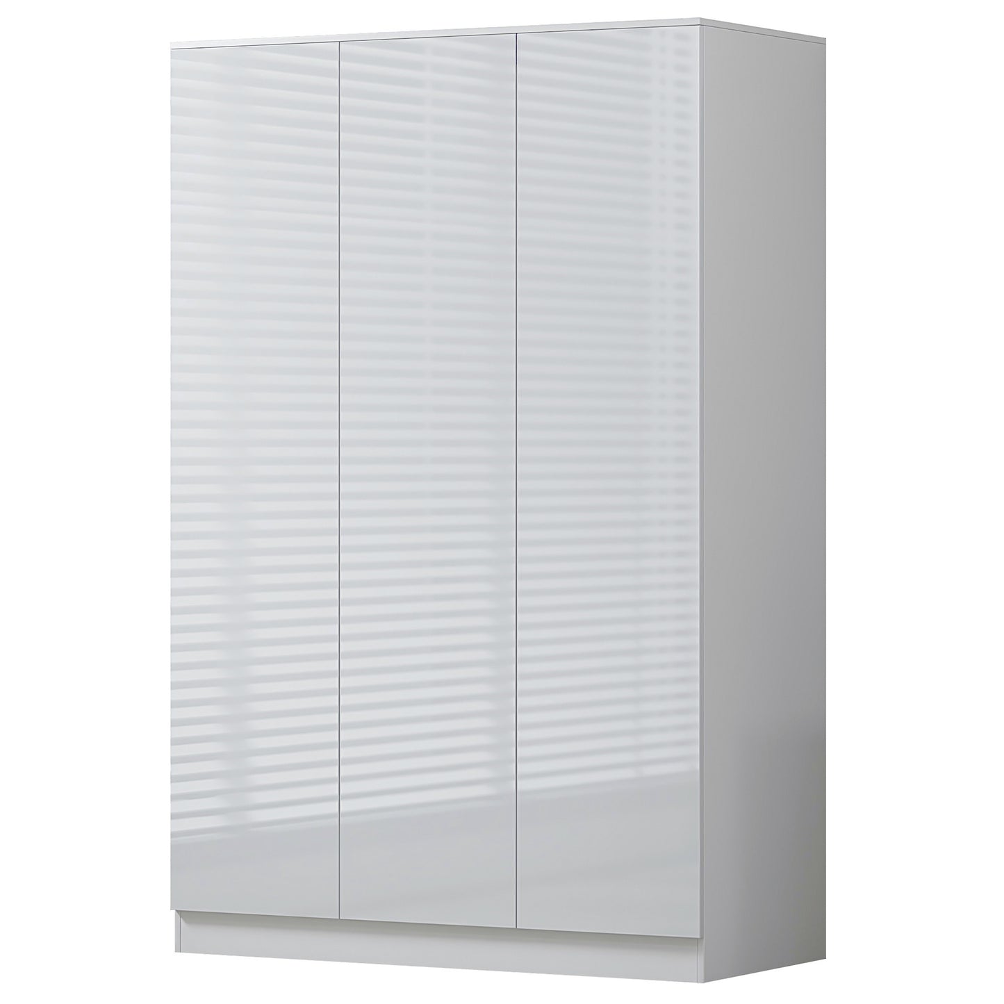 FWStyle Stora 3 Door Wardrobe – White Gloss Front