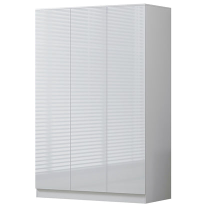 FWStyle Stora 3 Door Wardrobe – White Gloss Front