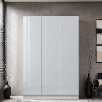 FWStyle Stora 3 Door Wardrobe – White Gloss Front