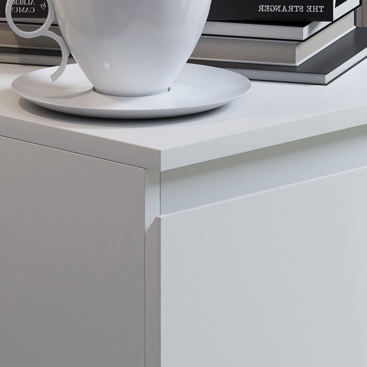 FWStyle Stora 4-Drawer Chest – Matt White