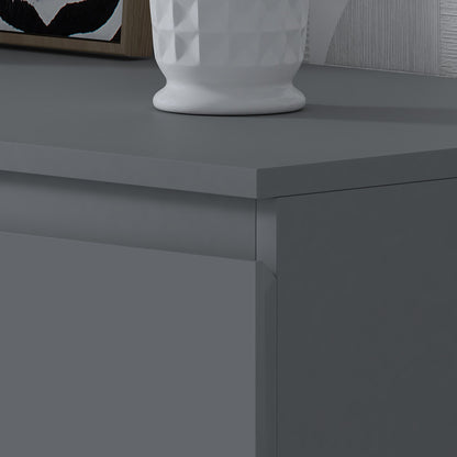 Stora 8 Drawer Wide Chest of Drawers – Matt Dark Grey