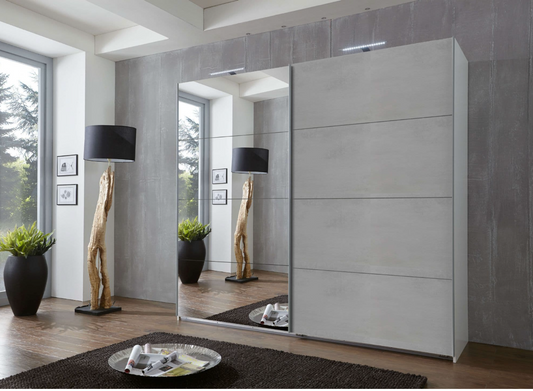 Alfor Grey Sliding Wardrobe