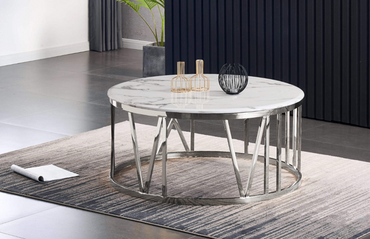 Bonita Marble Round Coffee Table