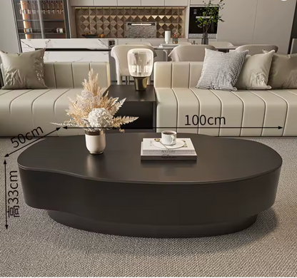 Modern Minimalist Luxury Coffee Table – Clear Italian Design in Sweet Wood | Unique Aesthetic Couchtisch Furniture