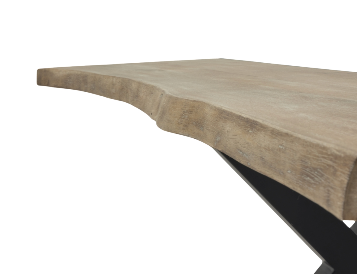 Live Edge Collection Light Acacia River Dining Table