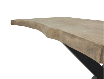 Live Edge Collection Light Acacia River Dining Table