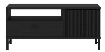 Lusaka Coffee Table 2 Door 1 Drawer in Black Graphite