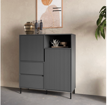 Avenale Sideboard 2 Door 2 Drawer in Anthracite
