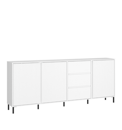 Avenale Sideboard 3 Door 3 Drawer in Alpine White High Gloss