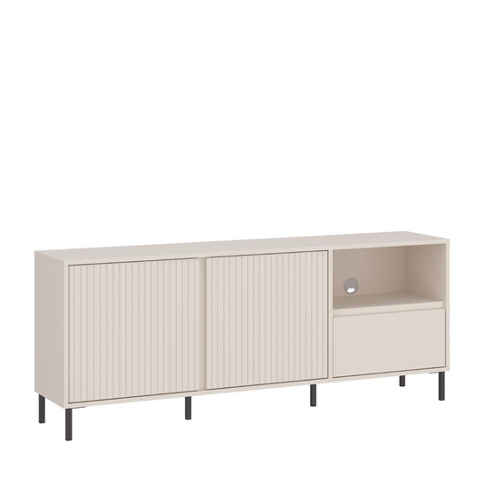 Avenale Wide TV Cabinet 2 Door 1 Drawer in Cashmere
