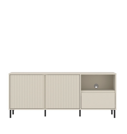 Avenale Wide TV Cabinet 2 Door 1 Drawer in Cashmere