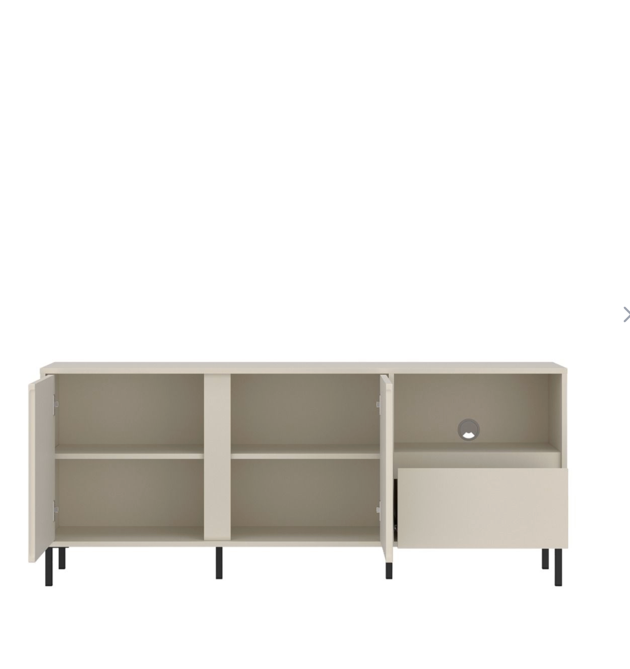 Avenale Wide TV Cabinet 2 Door 1 Drawer in Cashmere