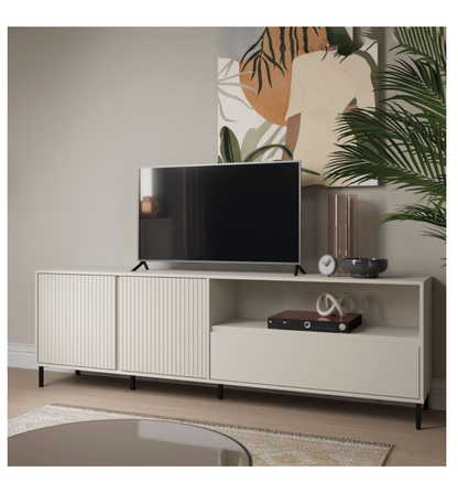 Avenale TV Cabinet 2 Door 1 Drawer in Cashmere
