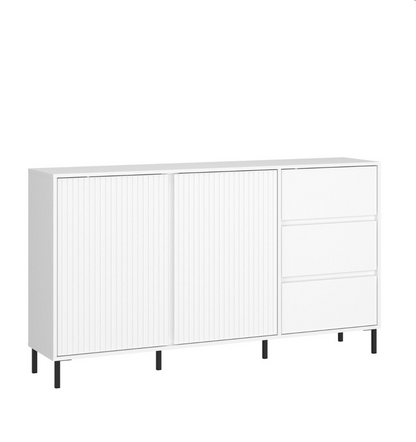 Avenale Sideboard 2 Door 3 Drawer in Alpine White High Gloss