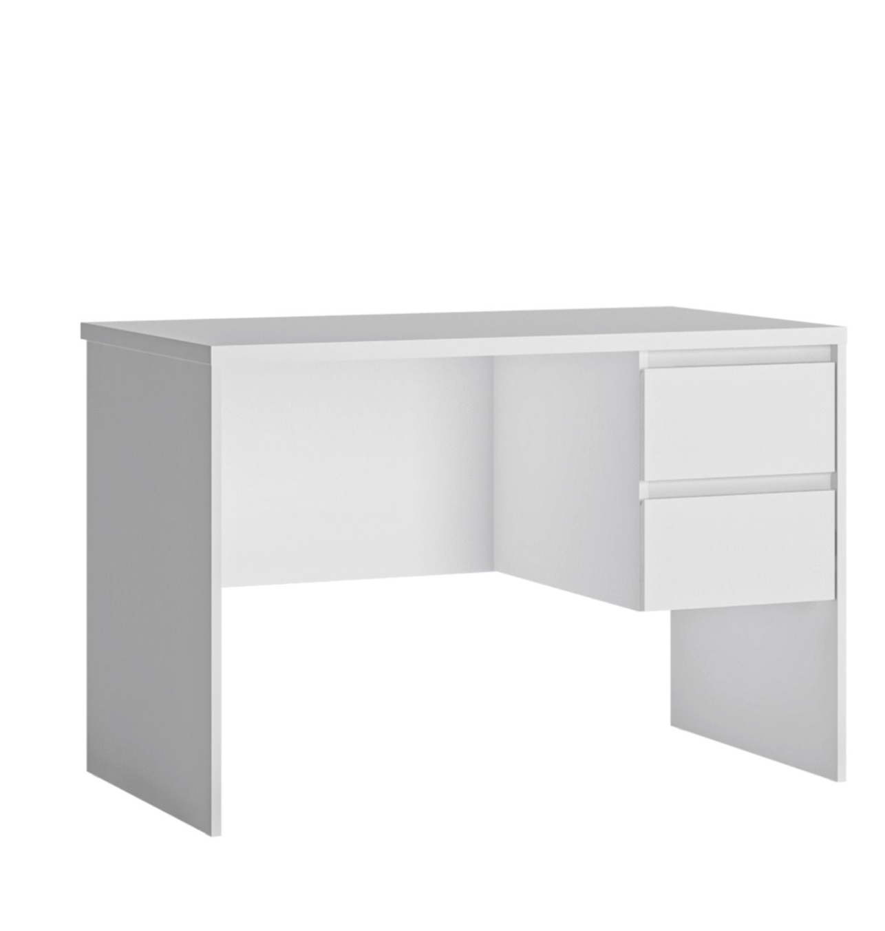Fribo Desk 2 Drawer in Alpine White